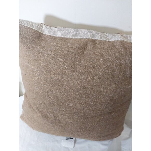 Threshold Studio McGee Oversized Boucle Square Throw Pillow Tan 24 X 24in - Picture 5 of 6